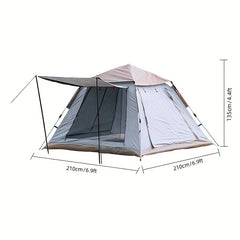Quick Setup 4-5 Person Waterproof Tent with Removable Floor