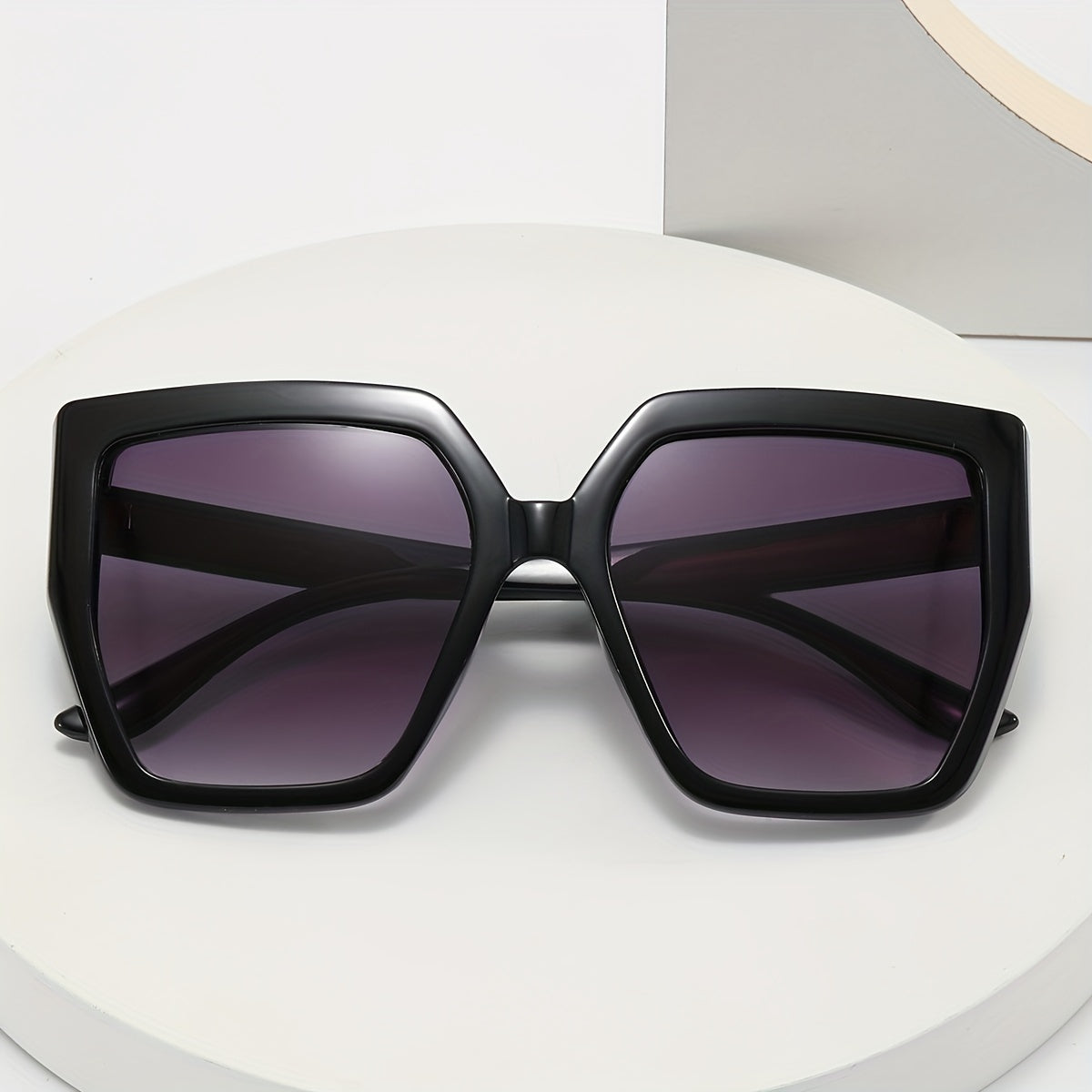 Large Square Frame Sunglasses Gradient Lens Glasses UV400