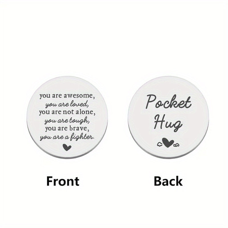 POCKET HUG Coin Inspirational Gift For Him Son Birthday Gift Motivational Gift