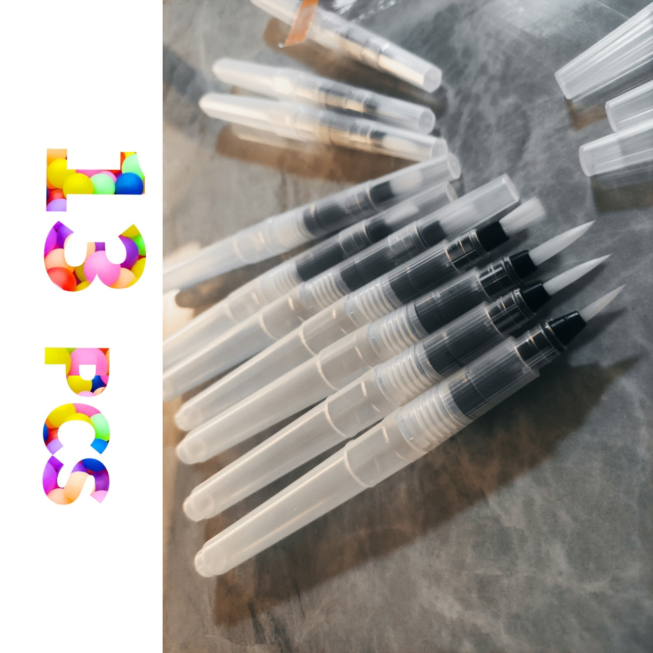 13pcs Art Brushes Set for Holiday Painting, Versatile Compact Durable B