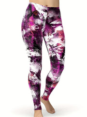  Tie Dye Stretch Leggings - Medium Rise