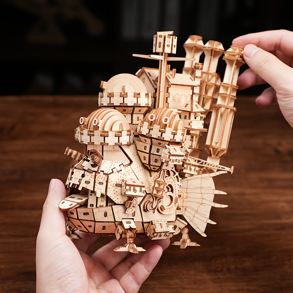 Wooden DIY 3D Puzzle Set Adult Creative Wooden Model Crafts Home Decor & Handcra