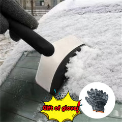 1pc Car Ice Scraper Snow Shovel Stainless Steel Car Windshield Snow Remover