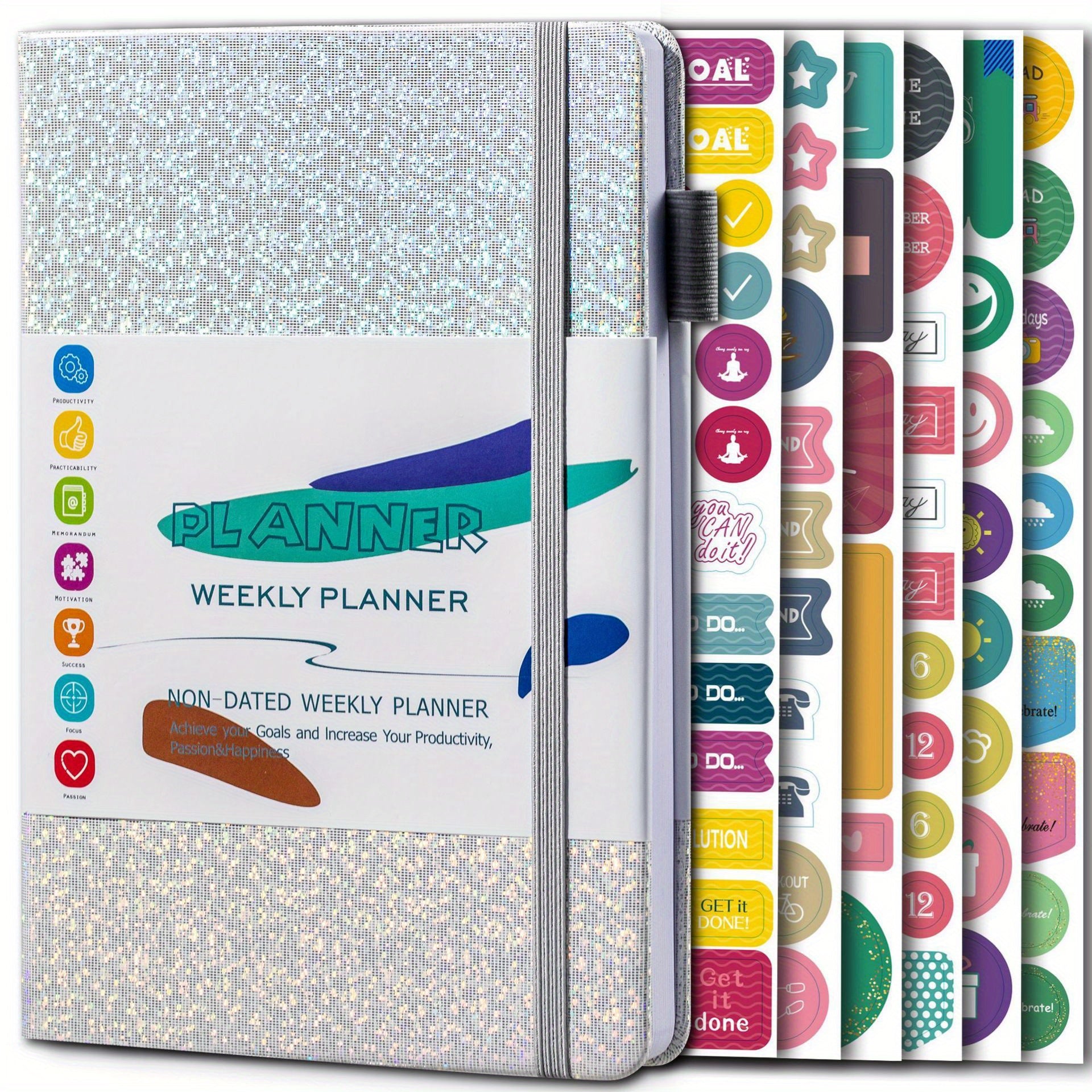 A5 Weekly Planner PU Leather Spiral Journal