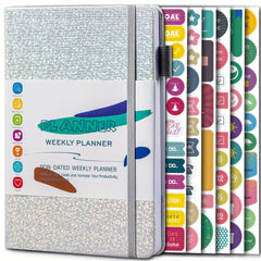 A5 Weekly Planner PU Leather Spiral Journal