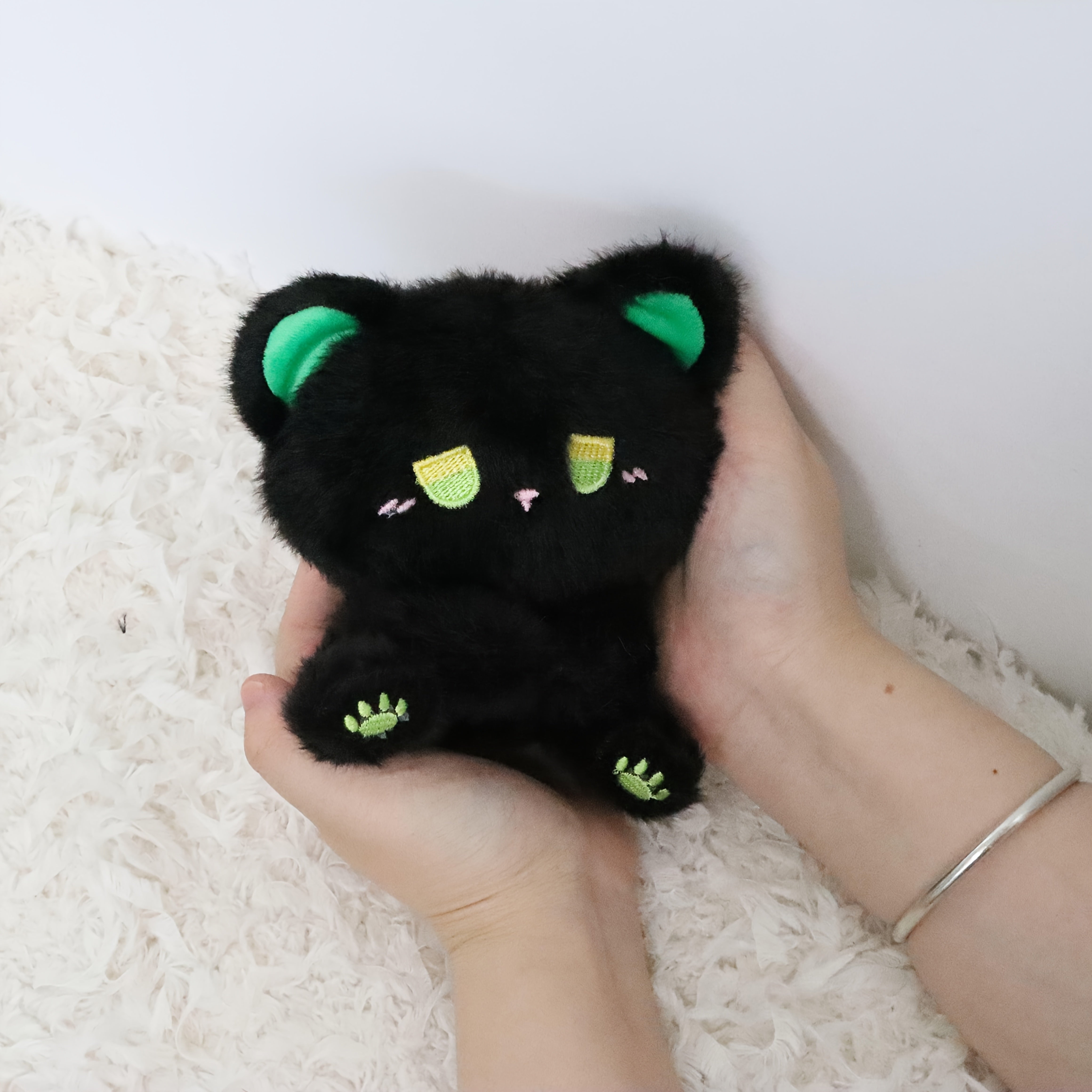 Plush Teddy Bear Plush Doll Expressive Kitten Soft Stuffed Animal
