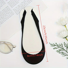 3 Pairs Backless Hollow Anti-skid Silicone Socks For High Heels