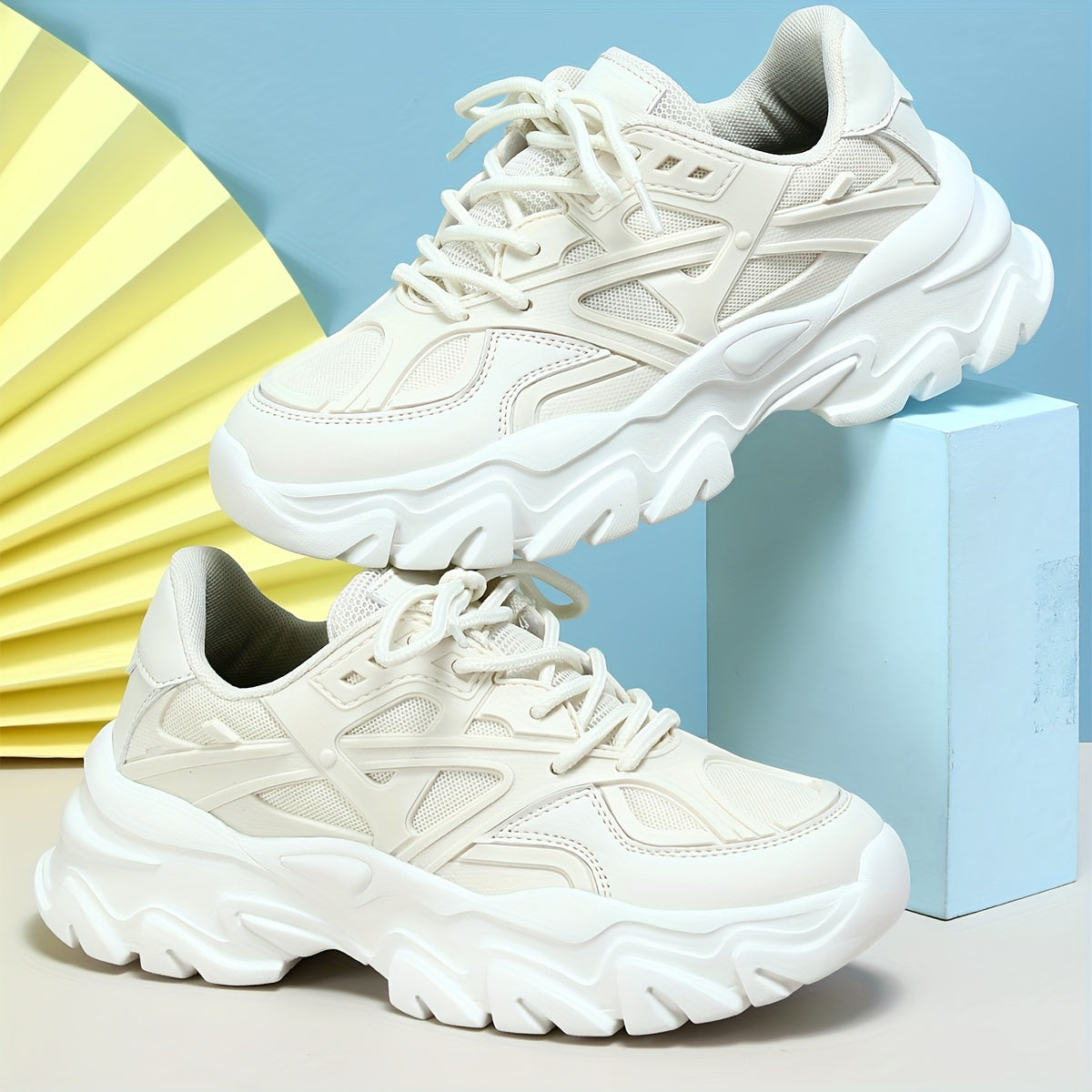 Breathable Chunky Sneakers Wear Resistance Non Slip Running Shoes