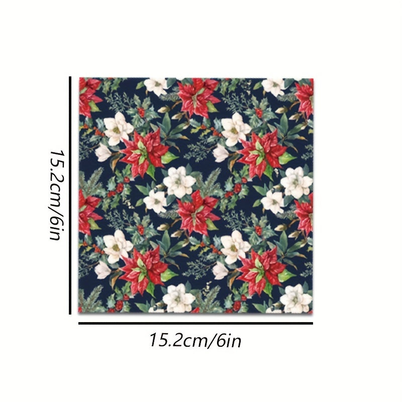 24 Sheets Christmas DIY Decorative Paper Pad - Crafts Scrapbooking Bullet Journa