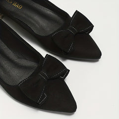 Women's Bowknot Ballet Flats Soft Sole Slip On Shoes