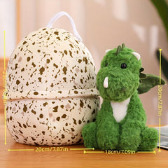 Green Dinosaur Egg Plush Toy Incubation Doll Pillow Gift