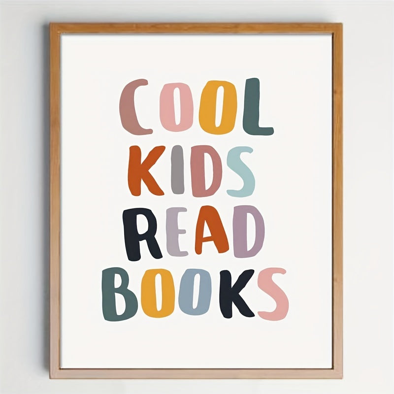 Classroom Students Read Books Wall Decor - Perfect Gift for Book