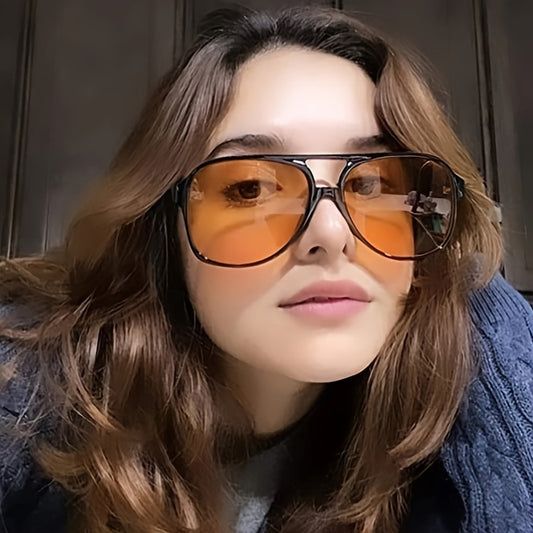 Vintage Aviator Sunglasses Unisex Large Frame 70s Sunglasses