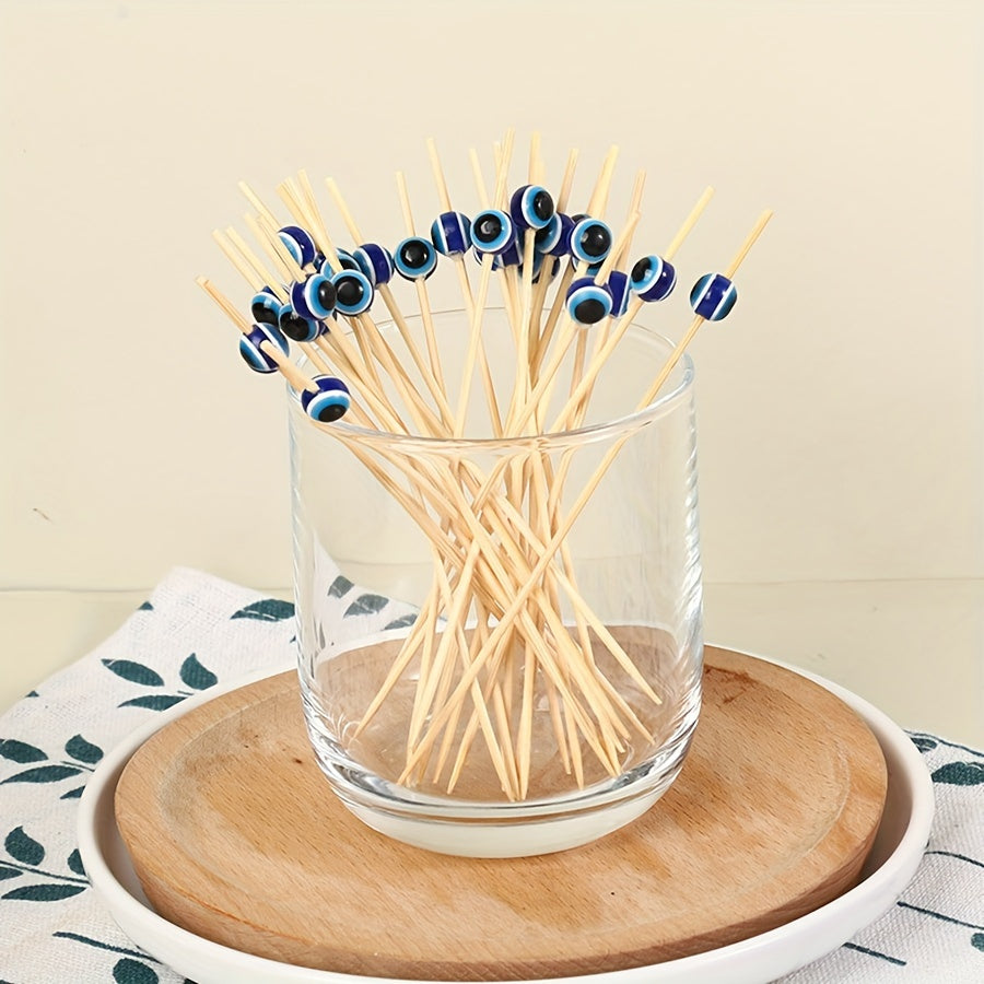 Eye Fancy Sticks Cocktail Sushi Stick Decorative Bamboo Toothpick