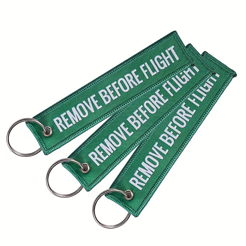 Aviation Enthusiast REMOVE BEFORE FLIGHT Key Chain