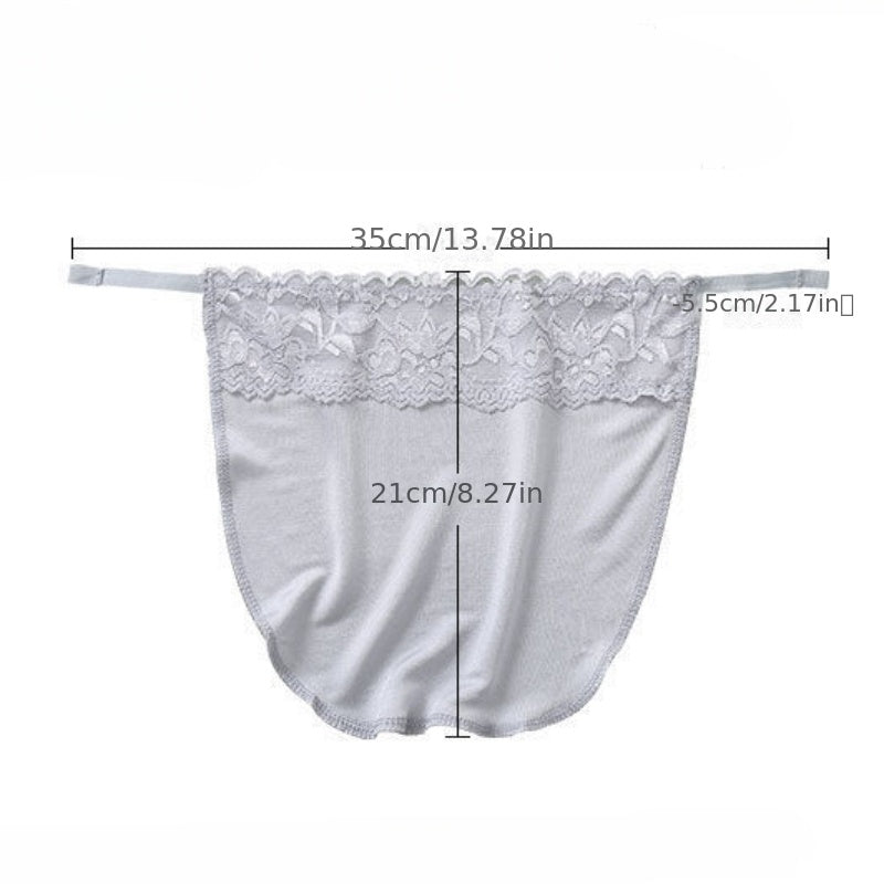 Lace Stitching Anti Peep Chest Shield Pads for Women