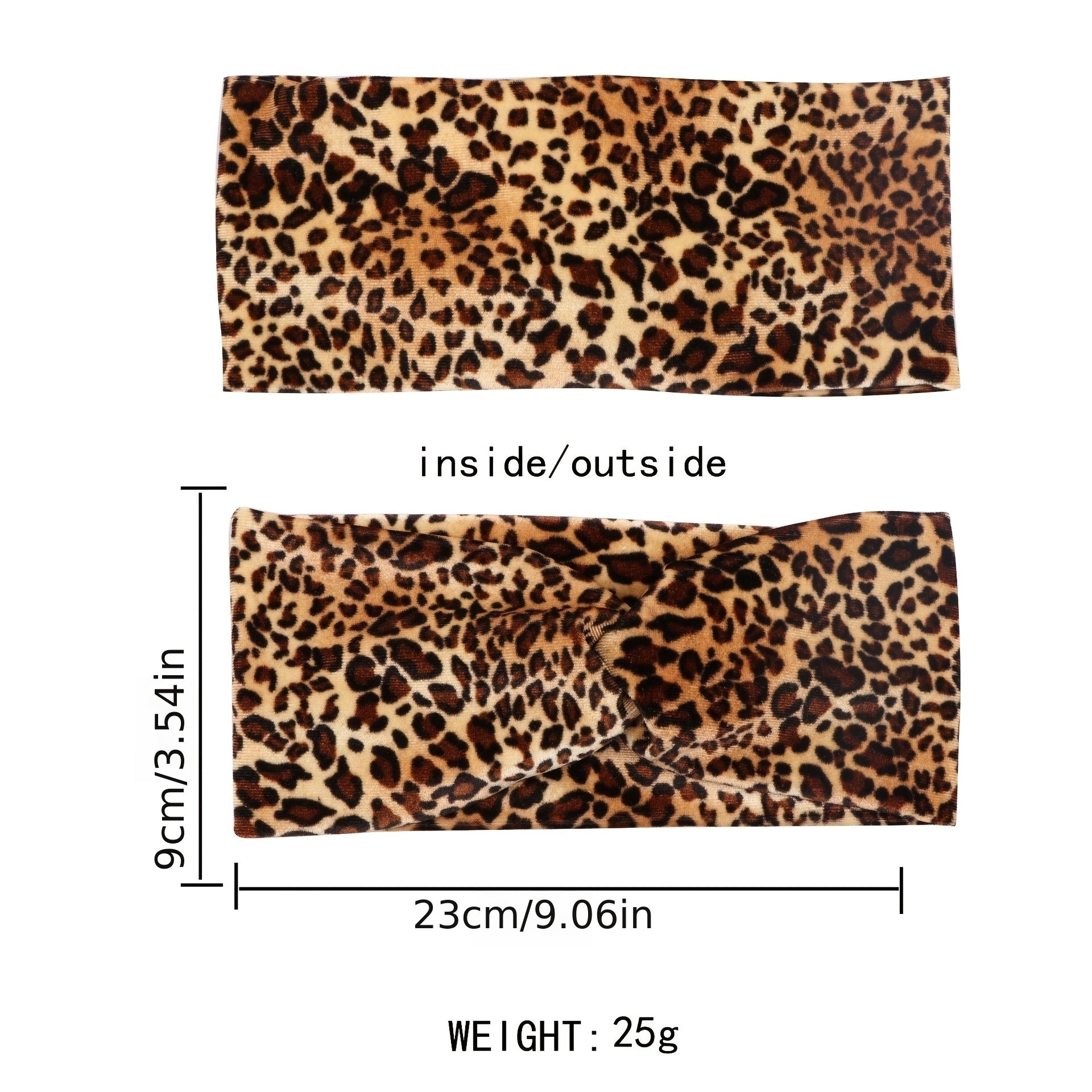 Leopard Print Headbands For Women Workout Yoga Sports Hair Band