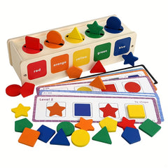 Wooden Shape Classification Box for Kids