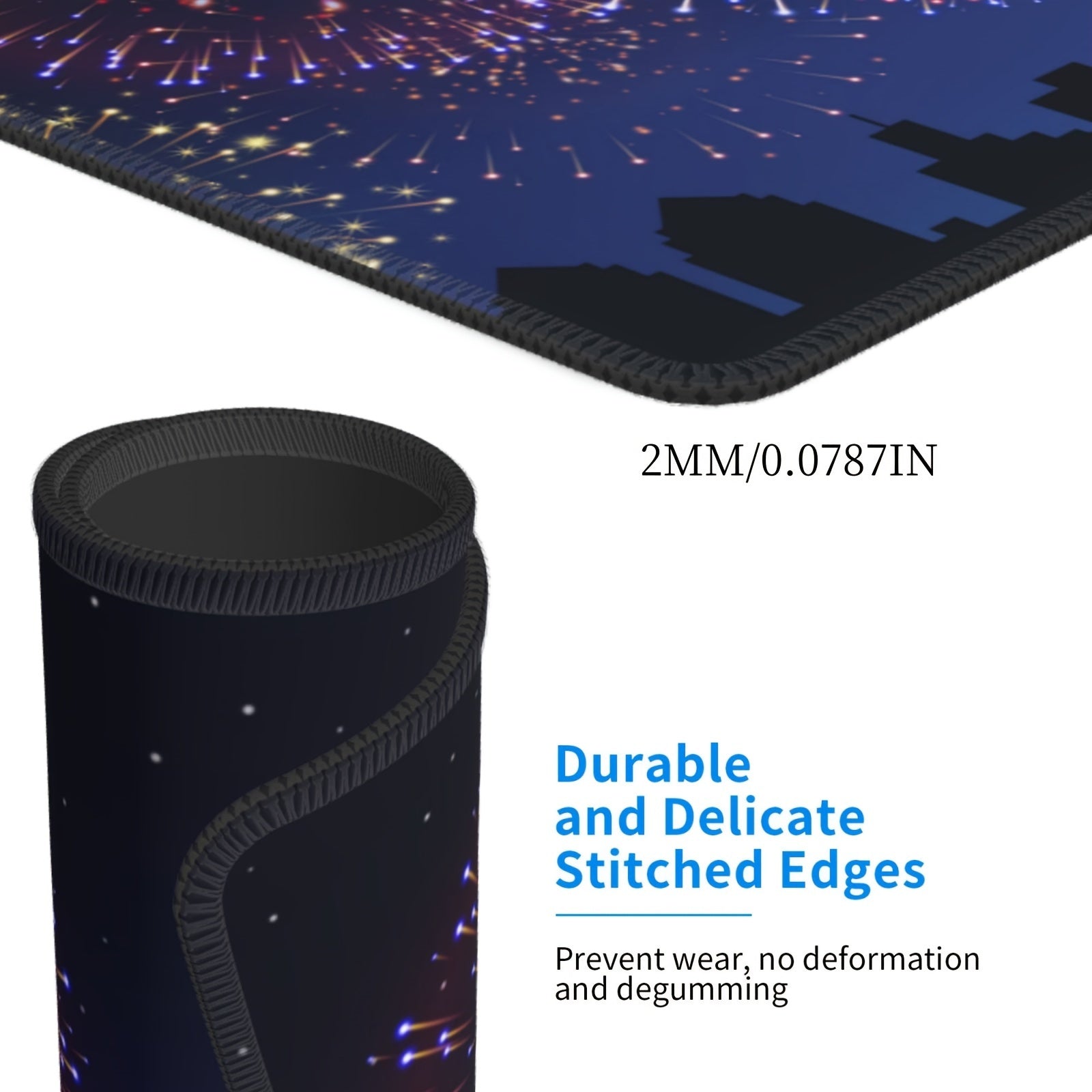 Fireworks Pattern Gaming Mousepad