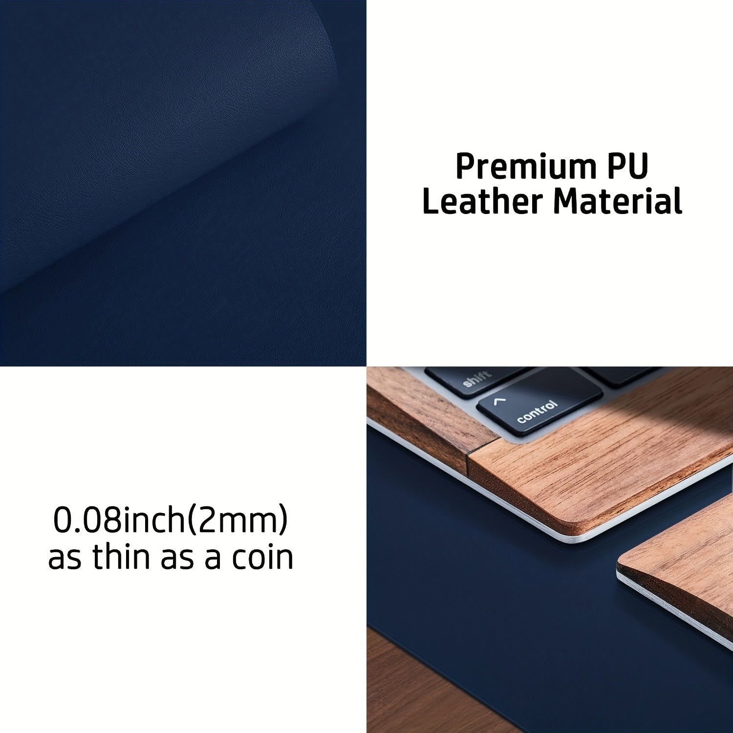 PU Leather Office Pad Protector Mousepad Waterproof Desk Writing Board