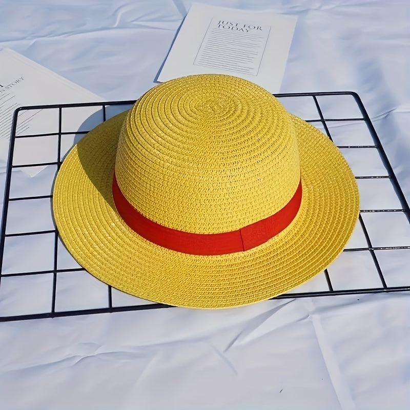 Anime Cosplay Straw Sunhat Dress Up Accessories for Men and Women
