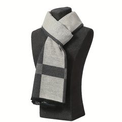 Men's Winter Striped Scarf Soft Formal