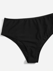  Polka Dot Knot Front Bikini Set Women's Plus Vacation