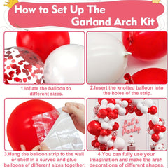 127pcs Balloon Garland Arch Kit for Wedding Birthday Anniversary Graduation