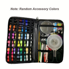 172pcs Sewing Kit Box 48 Thread Rolls Home Travel Craft Set Hand Sewing