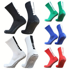 Striped Breathable Football Socks Non-slip Silicone Outdoor Sports Training