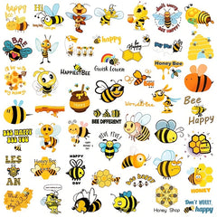50 Bee Waterproof Decorative Stickers Insect Animal Art Decals
