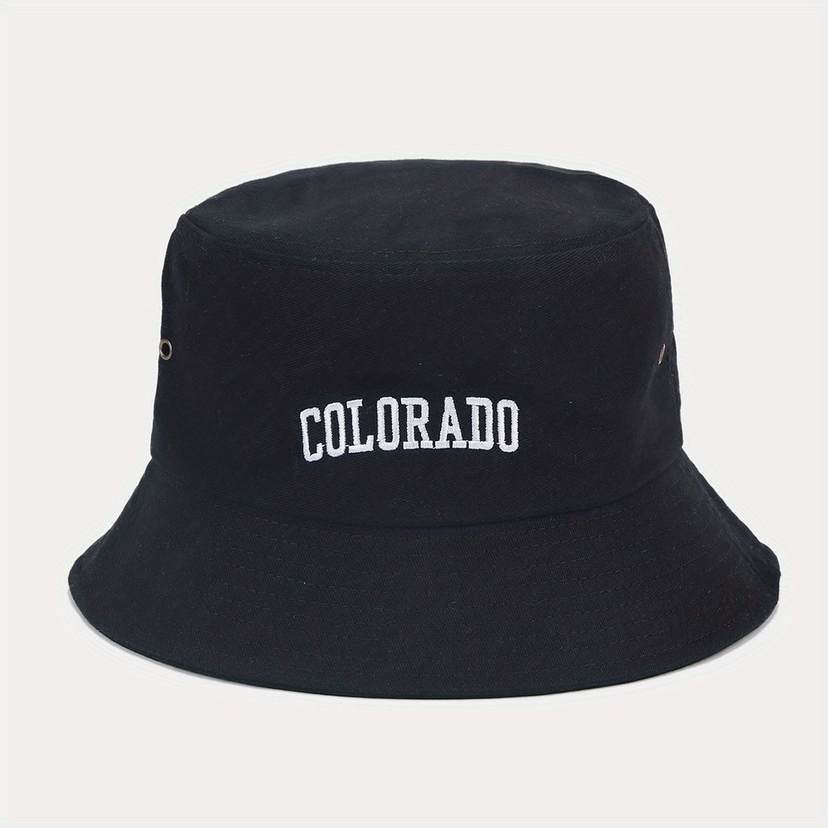 Letter Embroidery Bucket Hat UV Protection Sunshade Basin Hat
