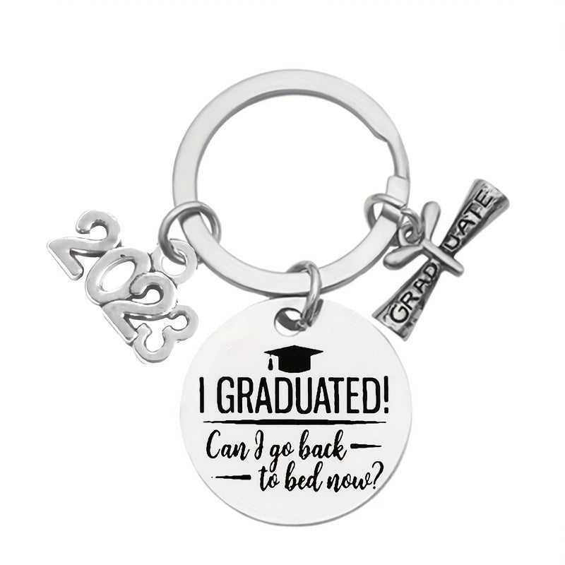 Graduation Gift Stainless Steel Keychain For Graduates