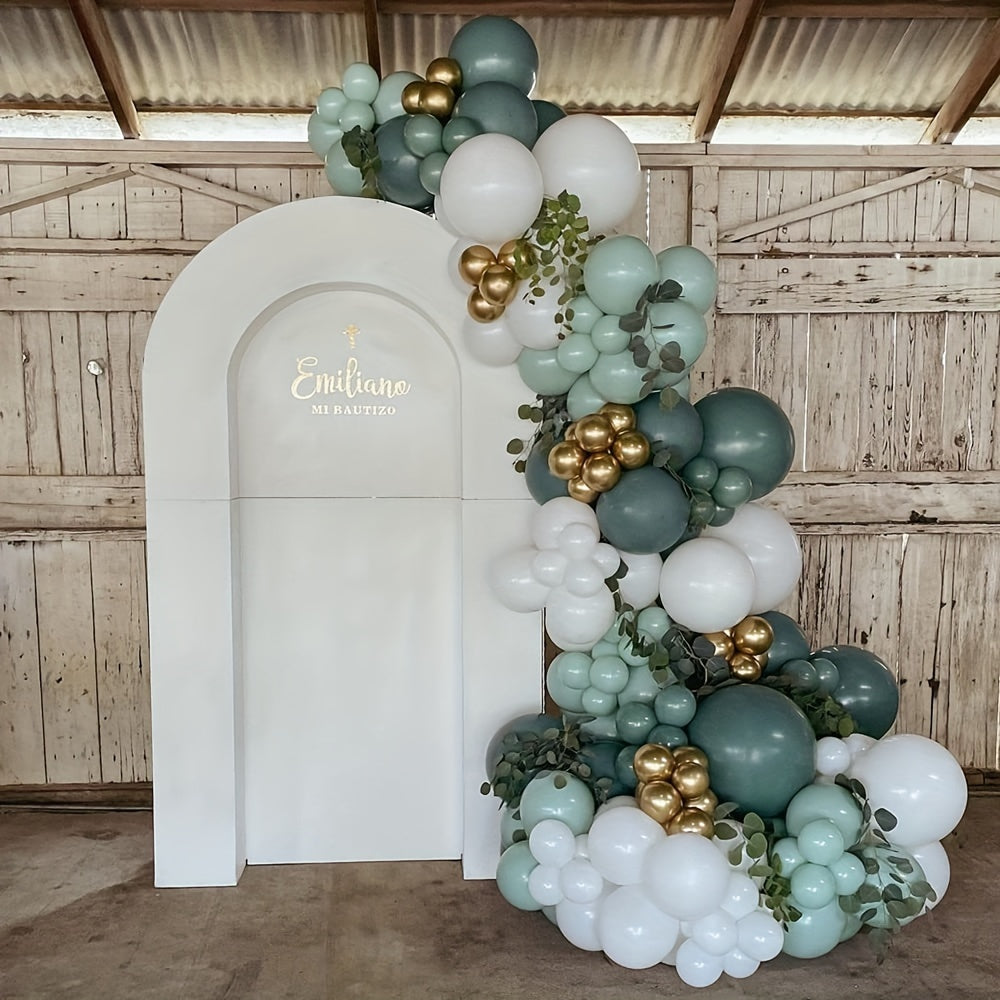136pcs Green Balloon Garland Arch Kit for Bridal Shower Wedding Birthday Party