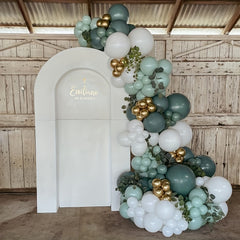 136pcs Green Balloon Garland Arch Kit for Bridal Shower Wedding Birthday Party
