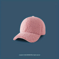 Vintage Sherpa Baseball Hat Warm Sun Hat