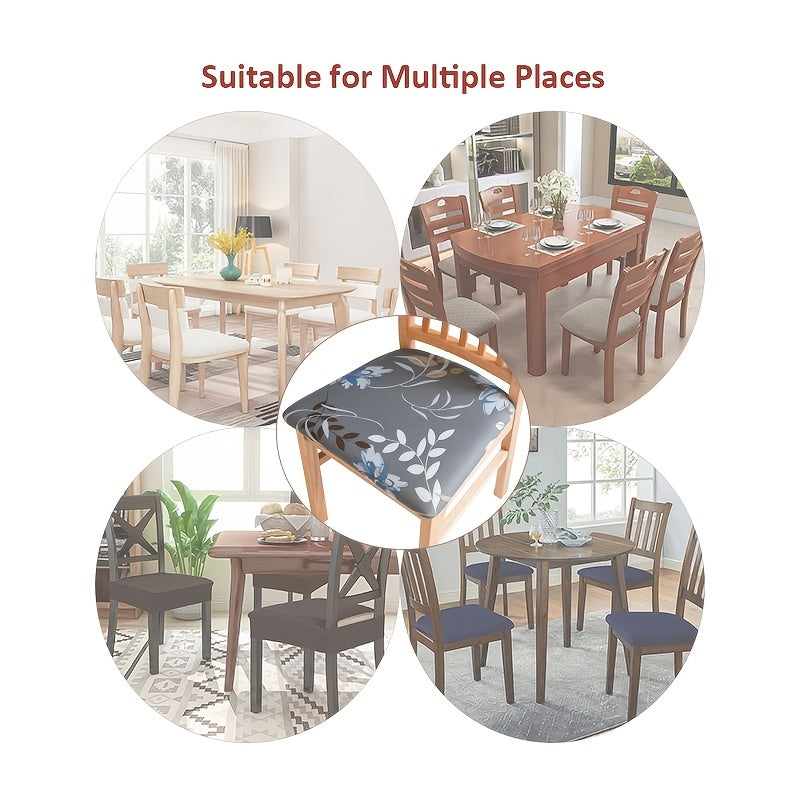 Stretchy Removable Dining Chair Seat Covers Washable Slipcover