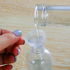 Mini Funnels Clear Plastic for Bottle Filling Perfumes Essential Oils