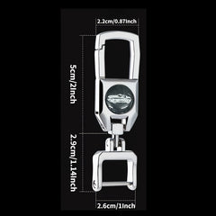 Alloy Metal Keyring Car Keychain Ant Lost Phone Number Plate Keychain