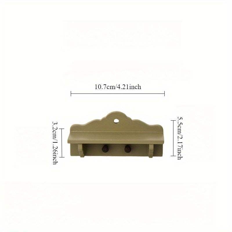 European Style Wooden Bathroom Wall Hangers Mini Shooting Props