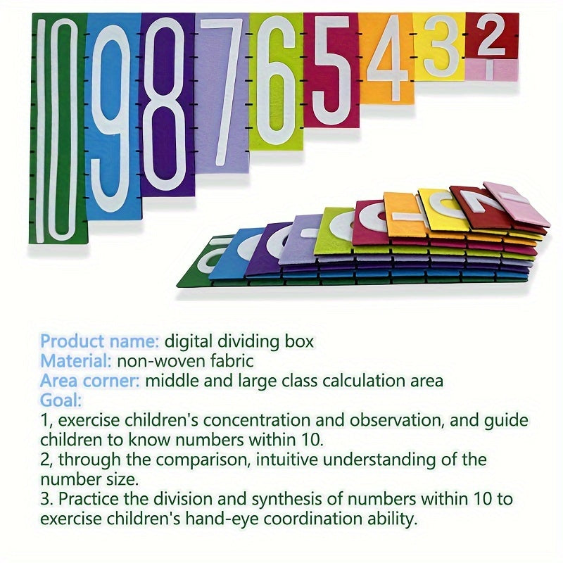 Colorful Number Blocks Toy for Kids Enhances Math Skills