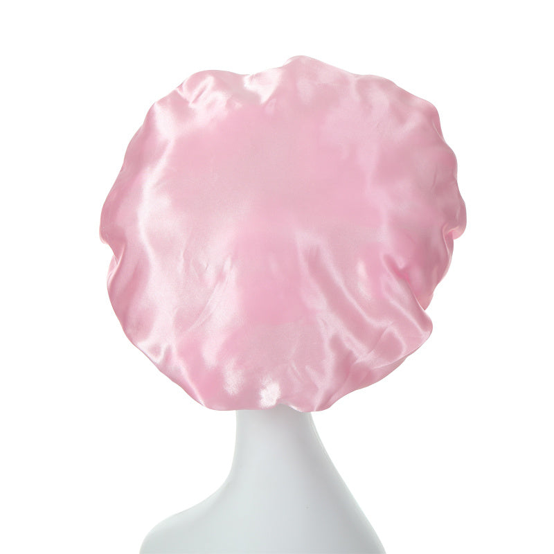 Wide Brim Satin Hair Hat Bonnet Headwear