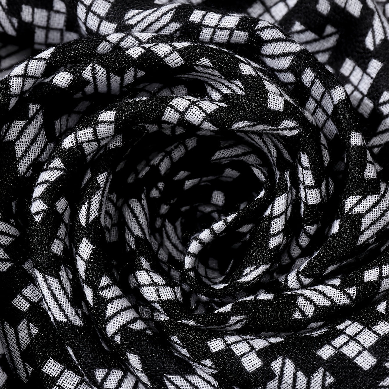Houndstooth Scarf Unisex Autumn Winter Scarf Shawl Women