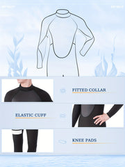 Men's Neoprene 2mm Full Wetsuit Mid Stretch for Water Activities