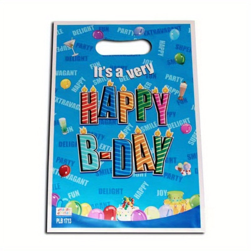 20pcs Happy Birthday Pearlescent Candy Bags