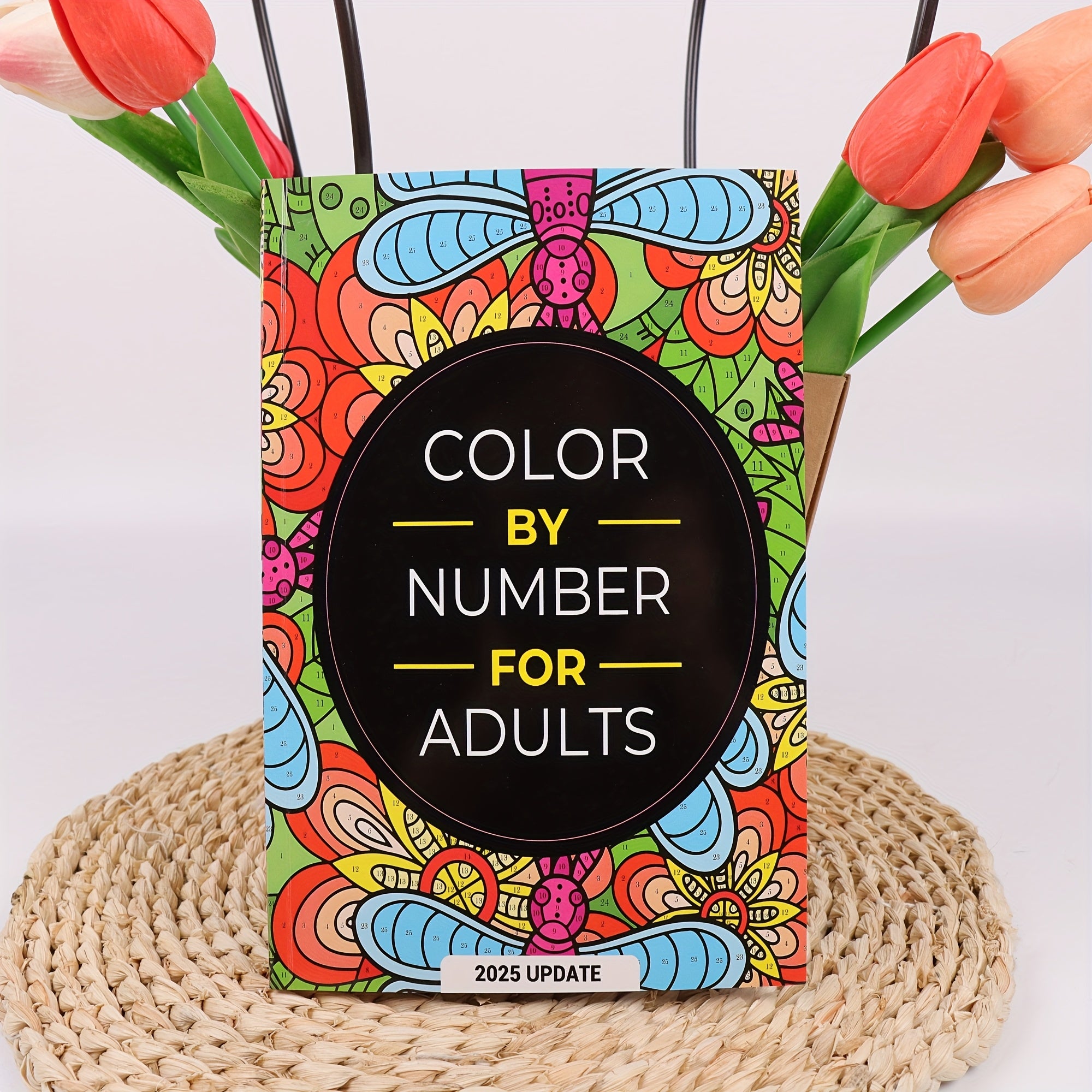Flower & Butterfly Paint By Numbers Book