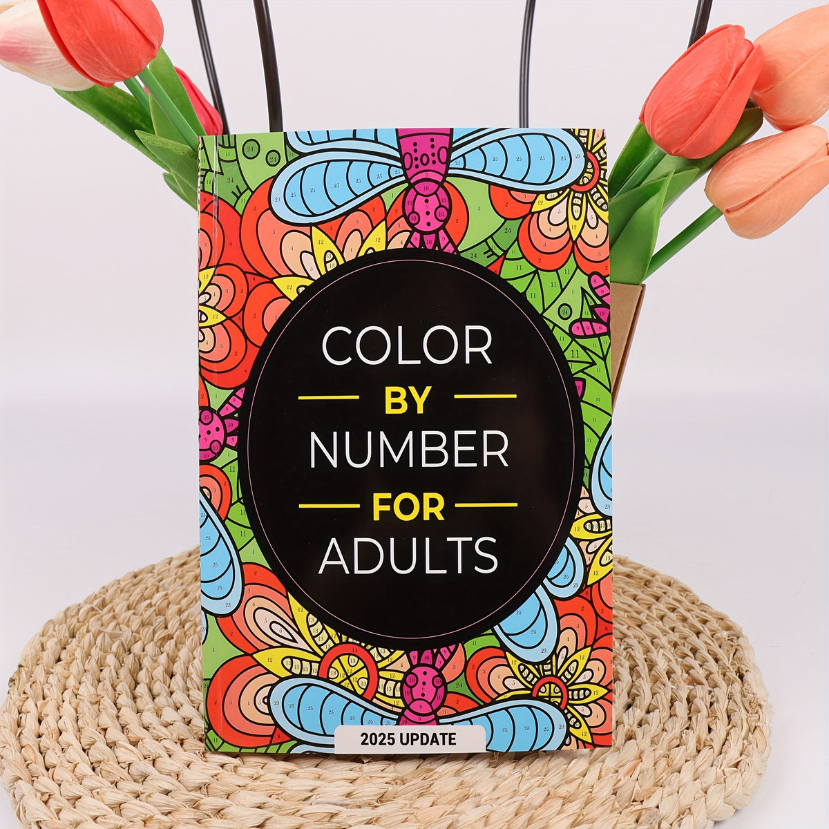 Flower & Butterfly Paint By Numbers Book