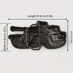 Vintage Tank Belt Buckle For Women & Men - Western Cowboy Cowgirl