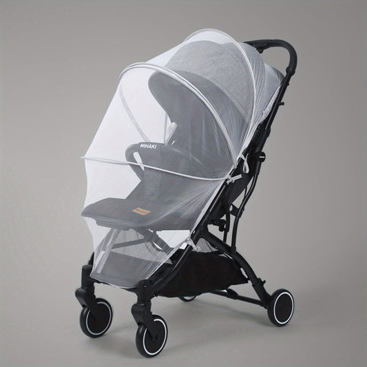 Foldable Mosquito Net for Stroller, Full Cover, Double Zipper