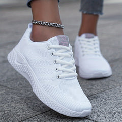 Mesh Sports Running Shoes Woven Breathable Sneakers Women's Footwear